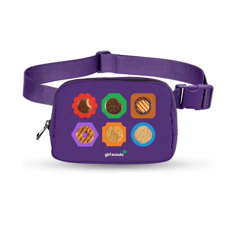 Purple Cookie Belt Bag