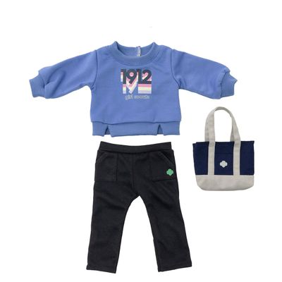 18" Doll Outfit - 1912 Sweatshirt and Leggings Outfit