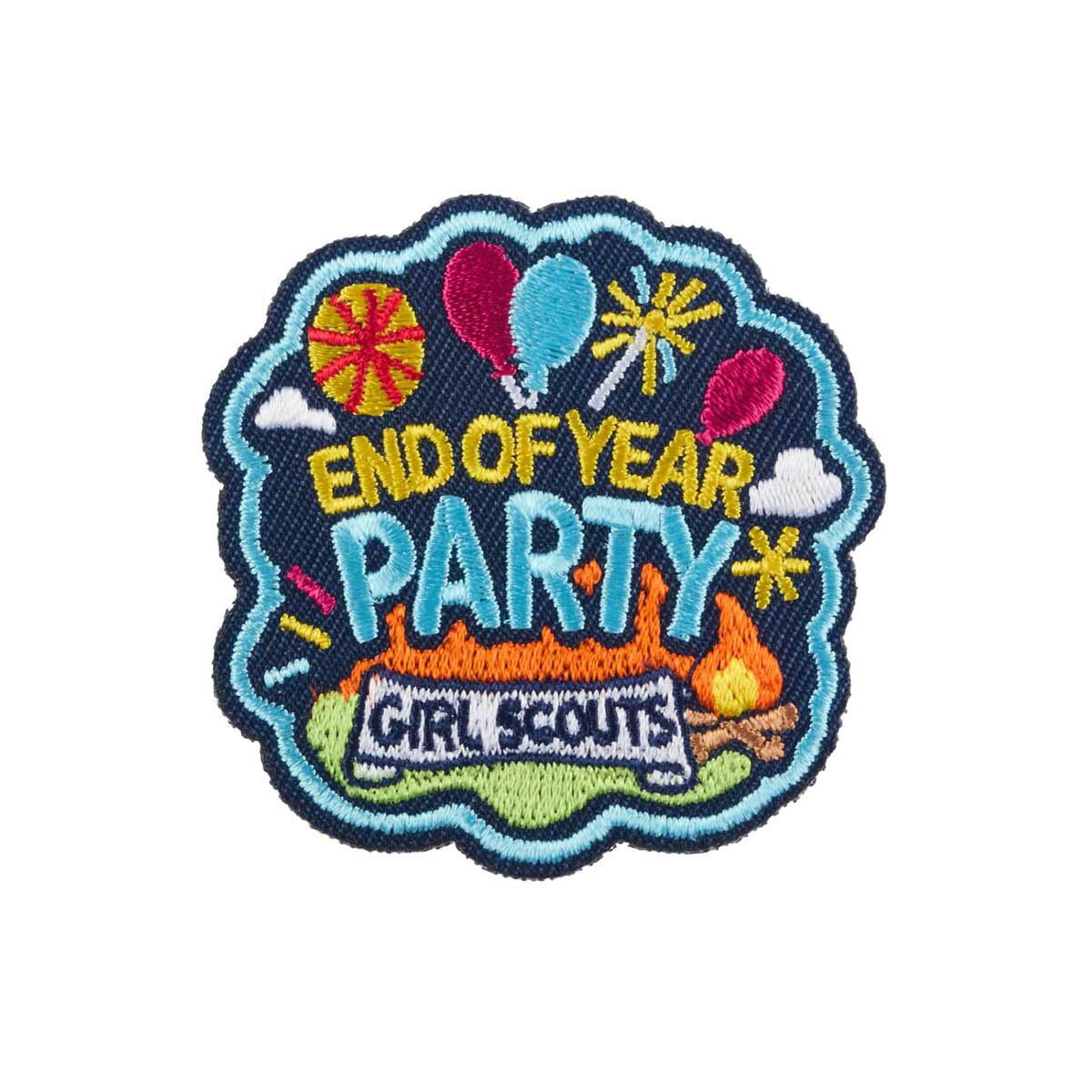 End Of Year Party Fun Patch - Fireworks and Balloons
