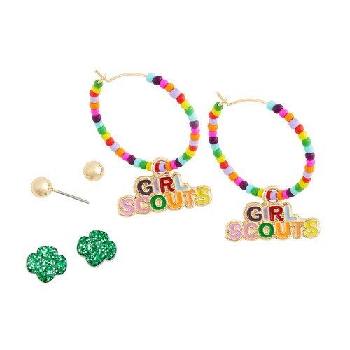 Girl Scouts Candy Color Bead Earring Set
