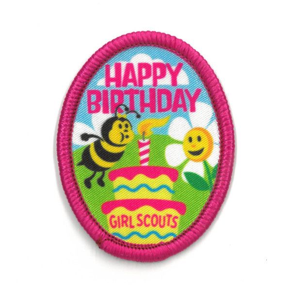 Happy Birthday Fun Patch - Bee and Daisy