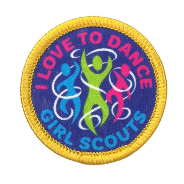 I Love To Dance Fun Patch - Round