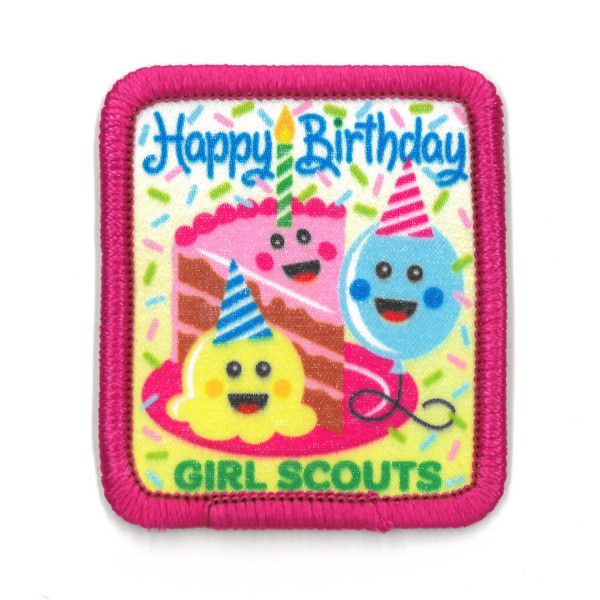 Happy Birthday Fun Patch - Cake and Balloon