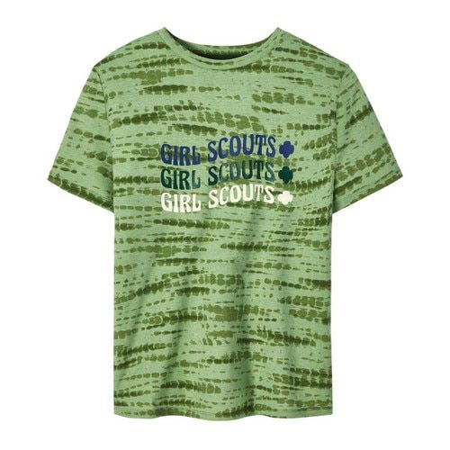 Green Shibori Print T-Shirt