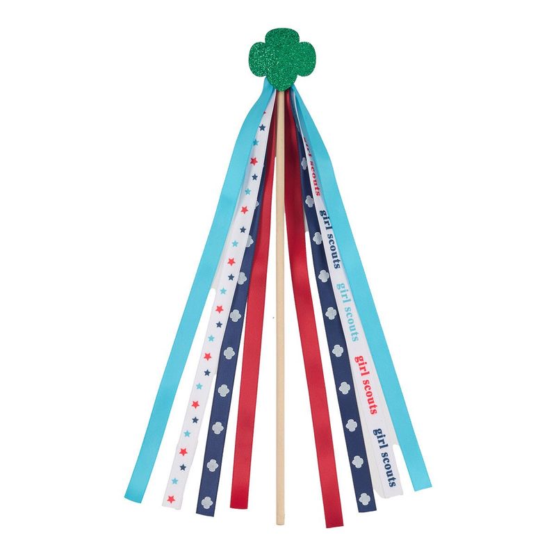 Red, White, and Blue Patriotic Ribbon Wand