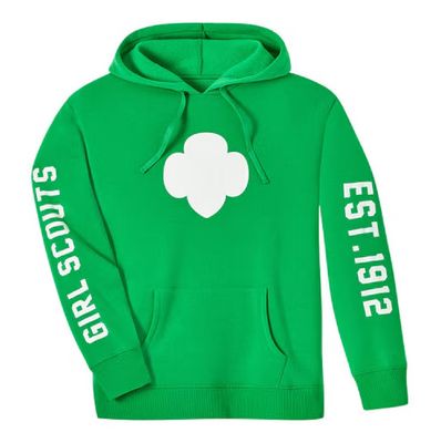 Green Girl Scout Trefoil Hoodie