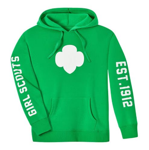 Green Girl Scout Trefoil Hoodie