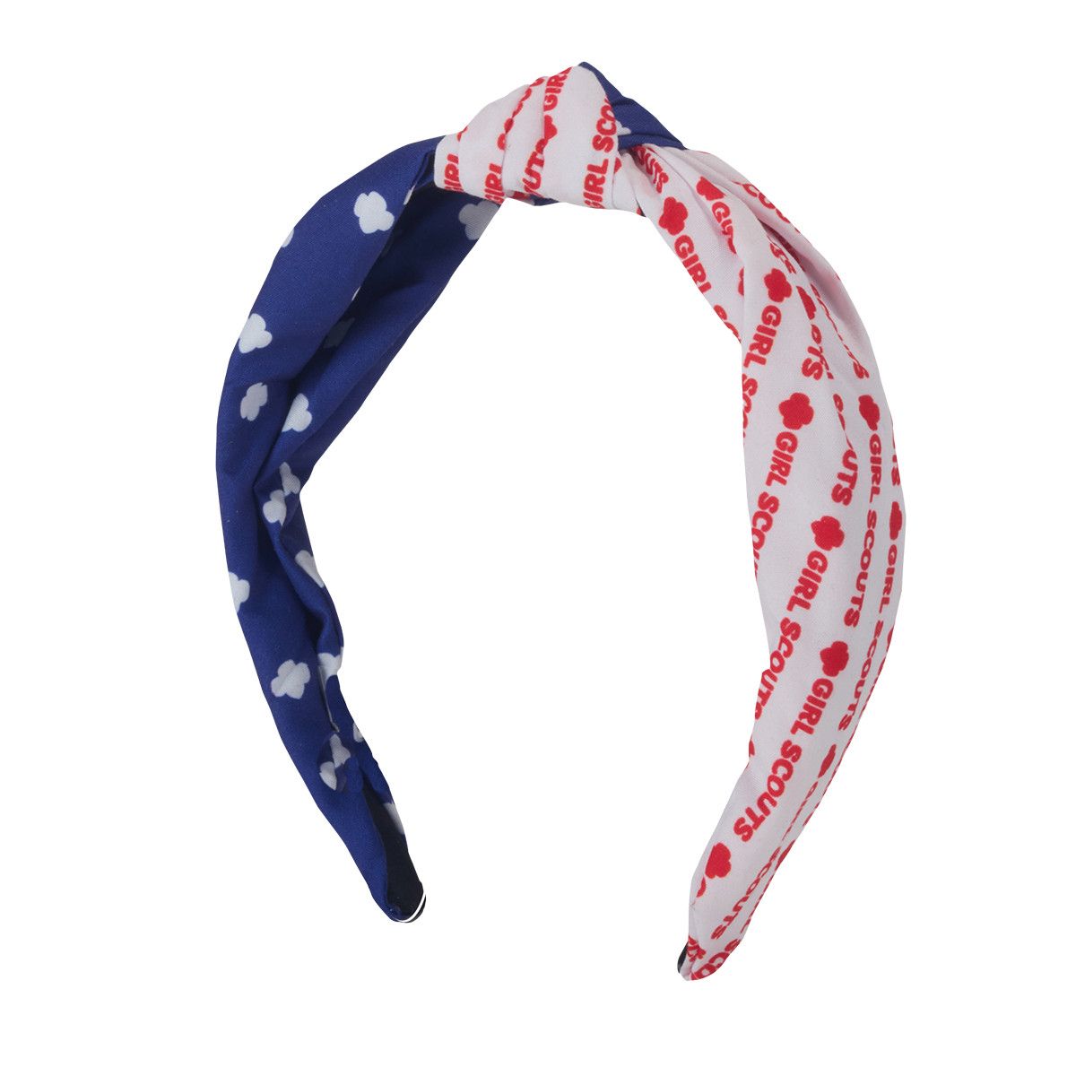 Red, White, and Blue Girl Scout Print Headband