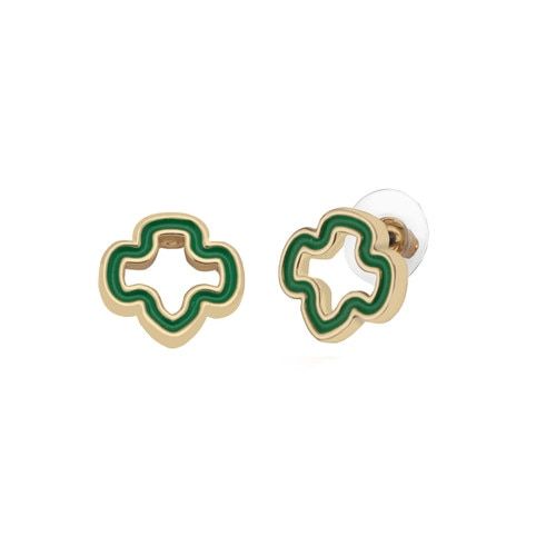 Trefoil Outline Mini Stud Earrings