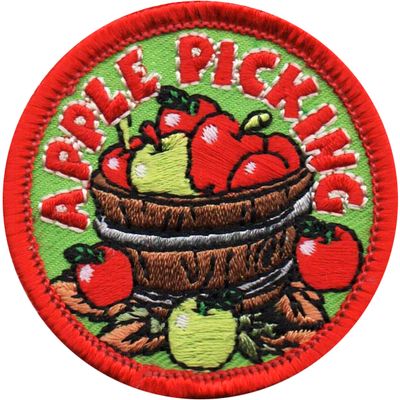 Apple Picking Fun Patch (Round)