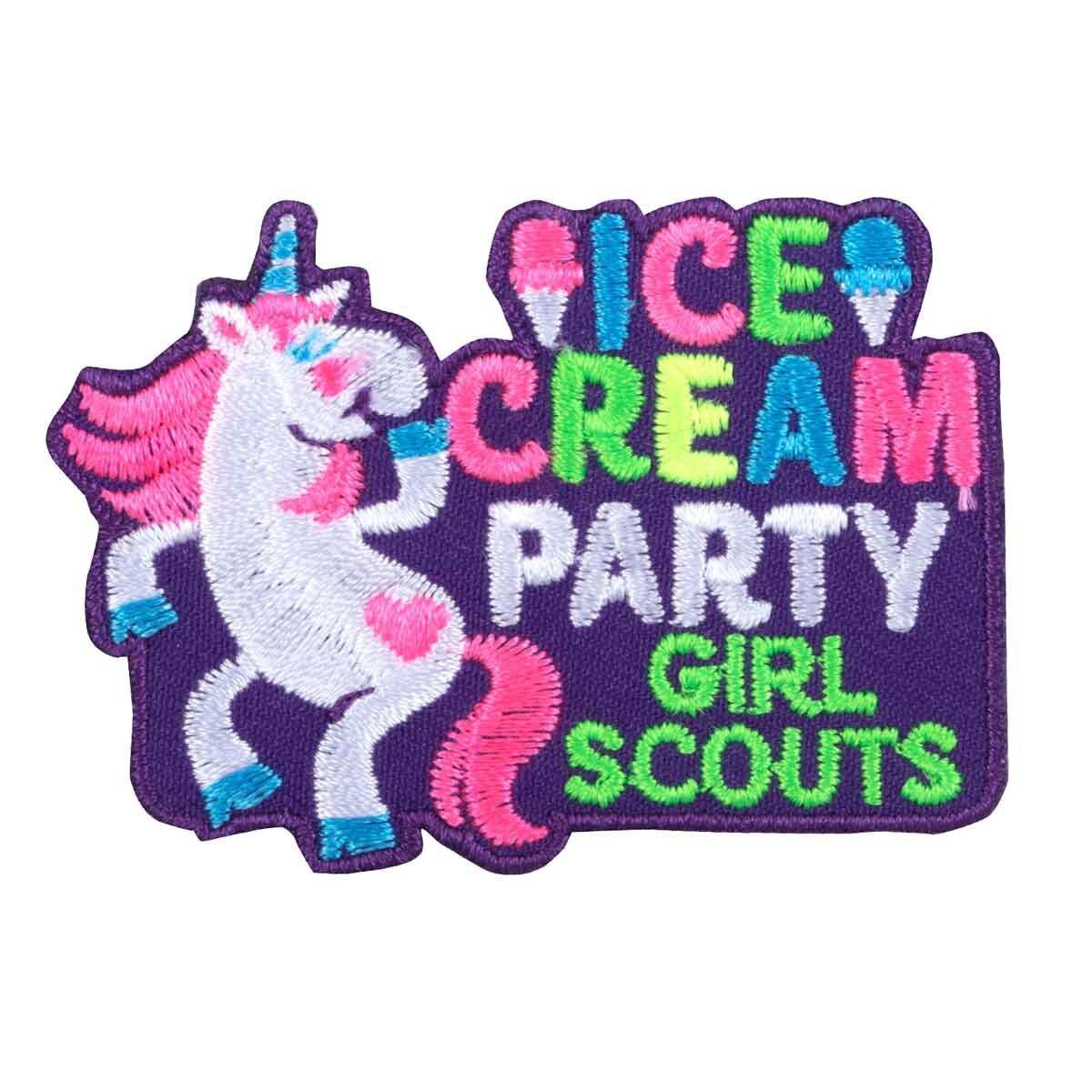 Ice Cream Party Fun Patch - Unicorn