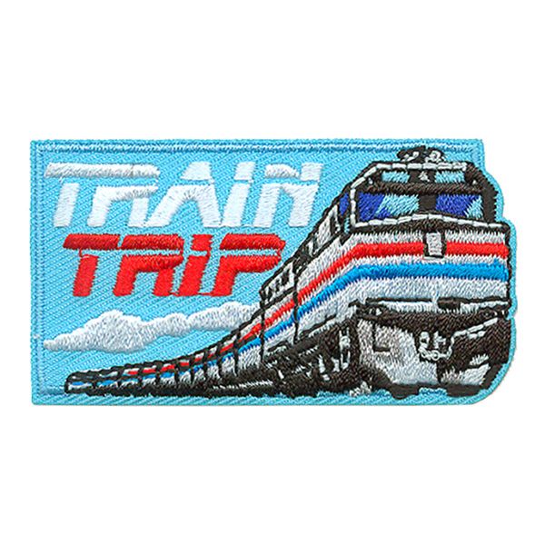 Train Trip Fun Patch (blue)