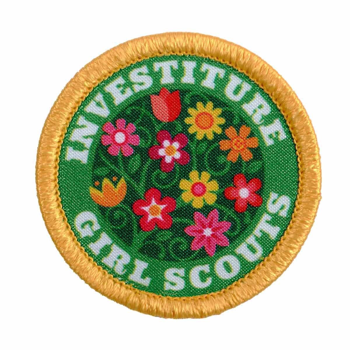 Investiture Fun Patch - Flowers (Round)