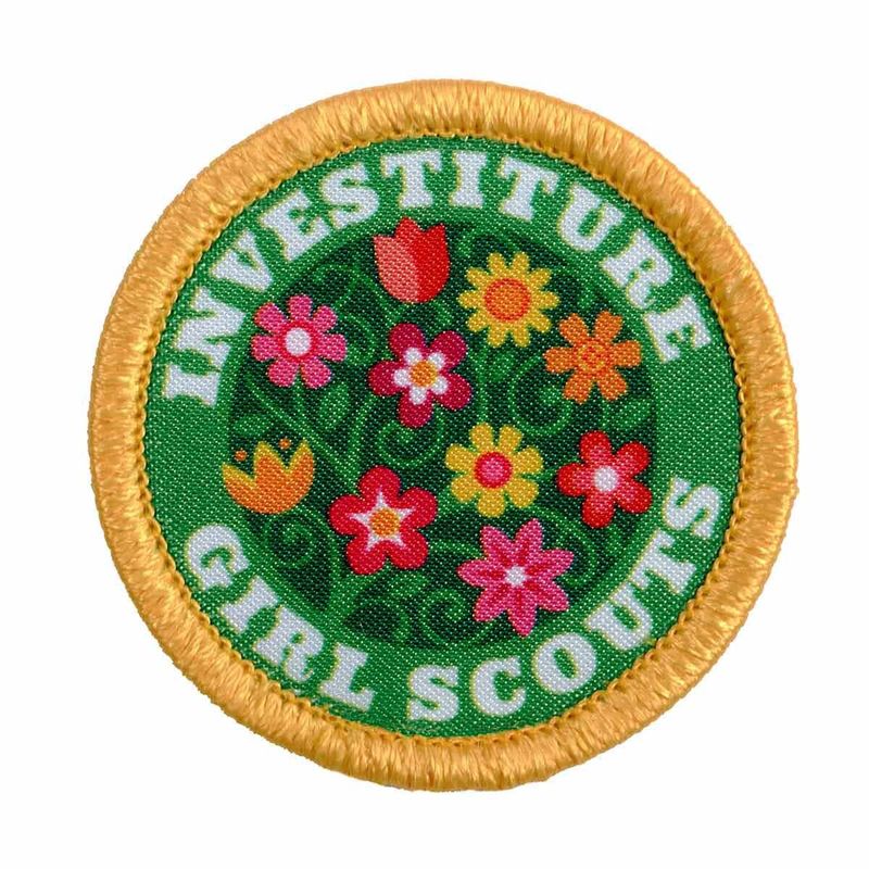 Investiture Fun Patch - Flowers (Round)