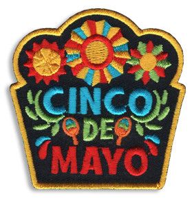 Cinco De Mayo Fun Patch (black background)