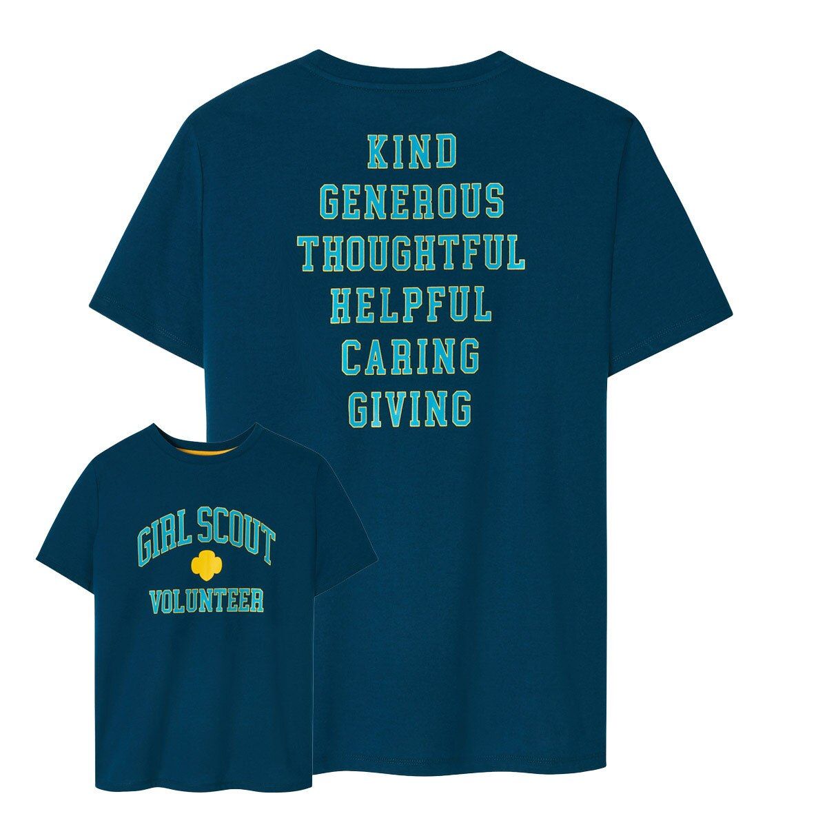 Girl Scout Volunteer T-Shirt - Blue -