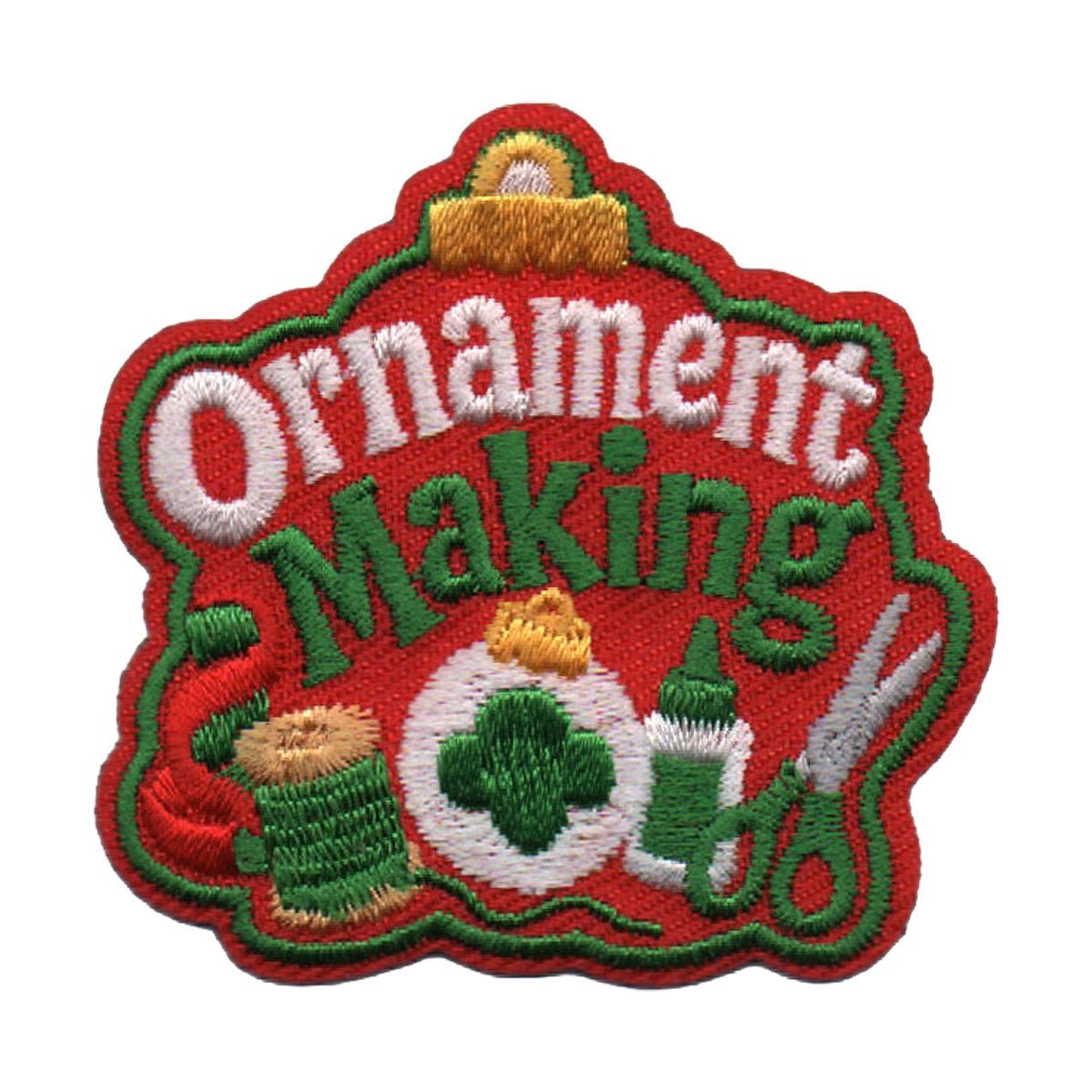 Ornament Making Fun Patch (Red)