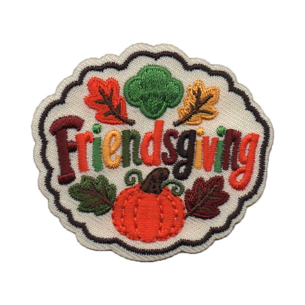Friendsgiving Fun Patch (leaves and pumpkin)