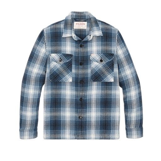 Filson Deer Island Jac-Shirt, Size: XXLarge, Colour: Cobalt / Natural Shadow Plaid