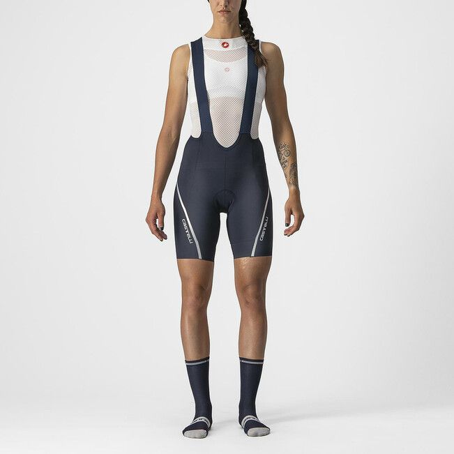 Castelli Velocissima 3 Bibshort, Color: Black Sliver, Size: XS