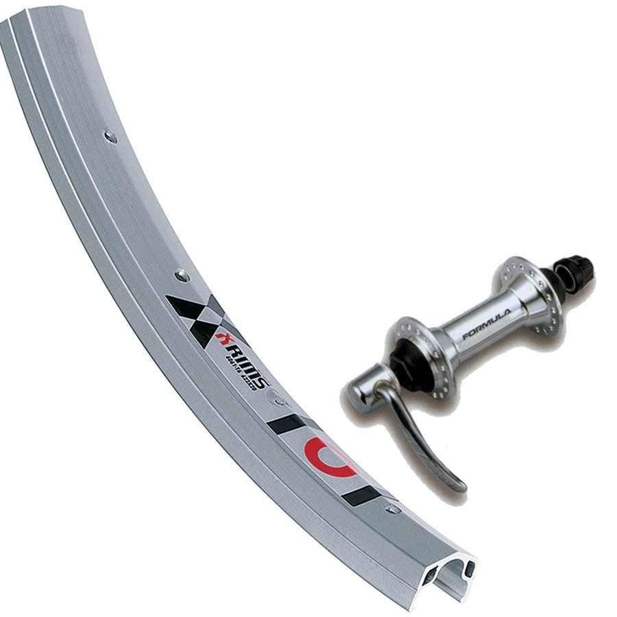 Wheel Shop, Rear 700C Wheel Alex X101 Silver / FM-31 Silver, 36 Steel spokes, Nutted axle, For freewheel