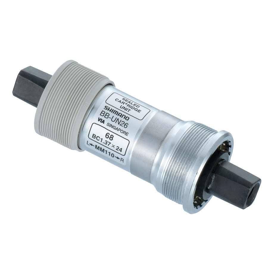 Shimano, EBBUN26B10X, BB-UN26, Square, BB Shell: 68mm, Axle: 110mm, Steel, Silver