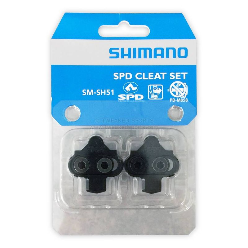 Shimano SM-SH51 SPD Cleat Set (PAIR) Single Release W/O Cleat Nut