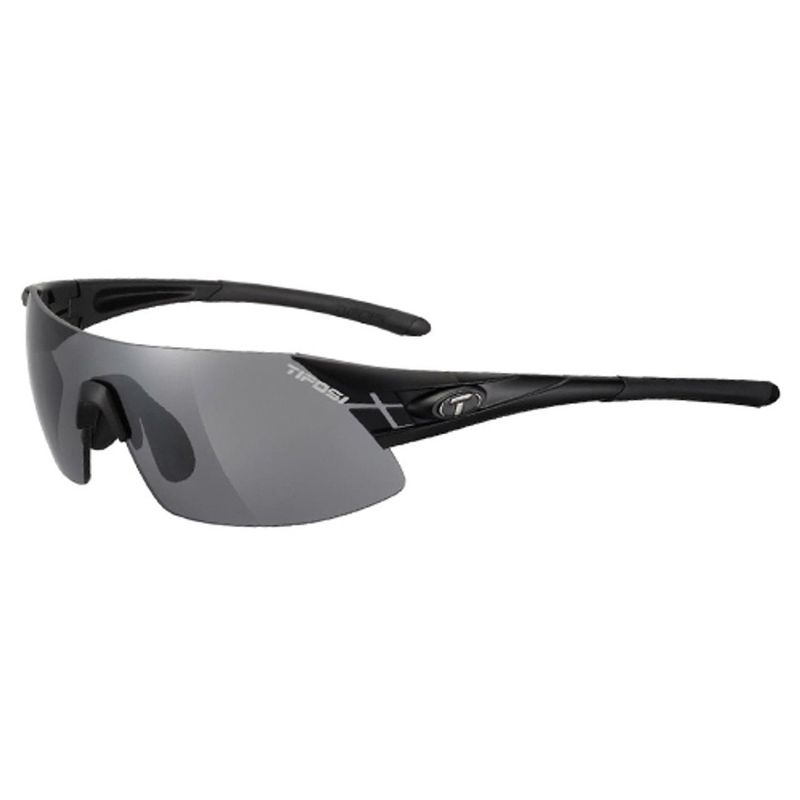 Tifosi, Podium XC, Sunglasses, Frame: Matte Black, Lenses: Smoke, AC Red, Clear
