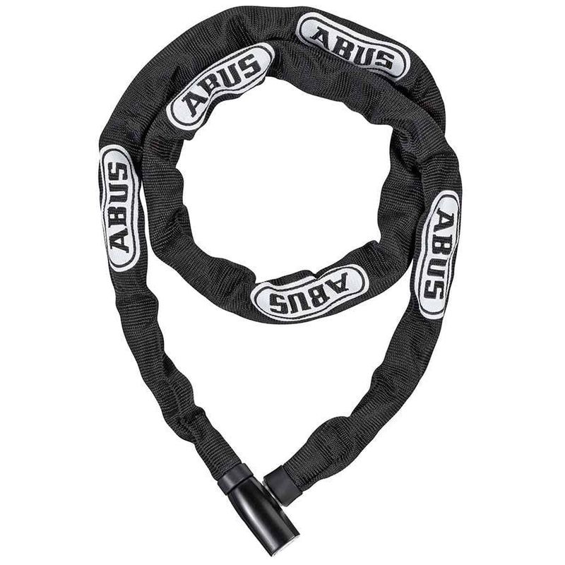 Abus, Steel--Chain 4804K Chain with key lck, 4mm x 110cm (4mm x 3.6'), Black