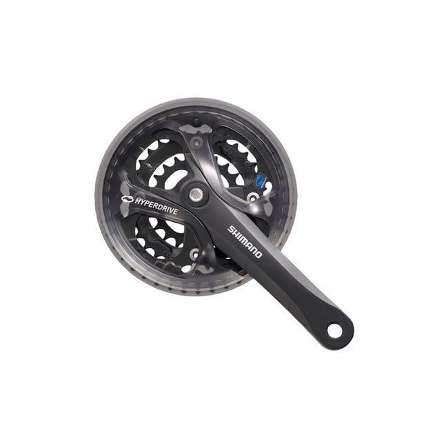 FRONT CHAINWHEEL, FC-M361-L, FOR REAR 7/8-SPEED, 175MM, 42X32X22TFOR HG-CHAIN, W/CHAIN GUARD, CHAIN CASECOMPATIBLE, BLACK