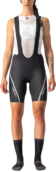 VELOCISSIMA BIBSHORT- BLACK/WHITE- XL