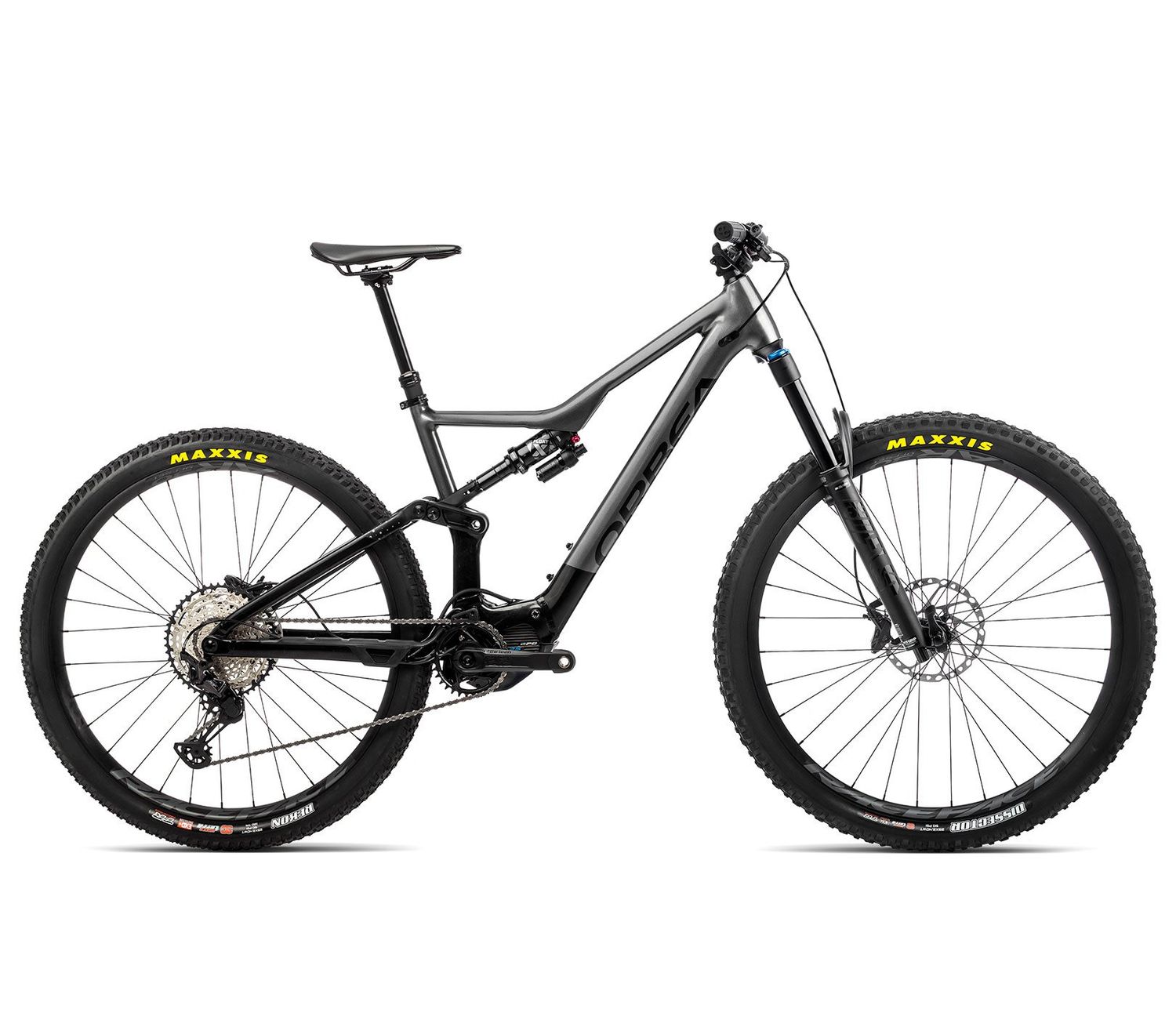 Orbea Rise H15 2022, Color: Glitter Anthracite - Black (Gloss), Size: S