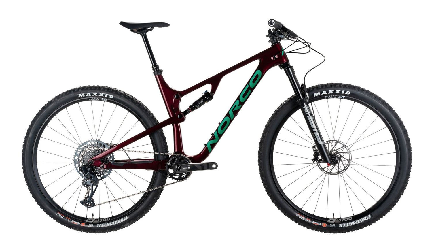 Norco Revolver FS 1 120 2023, Color: RED/GREEN, Size: S