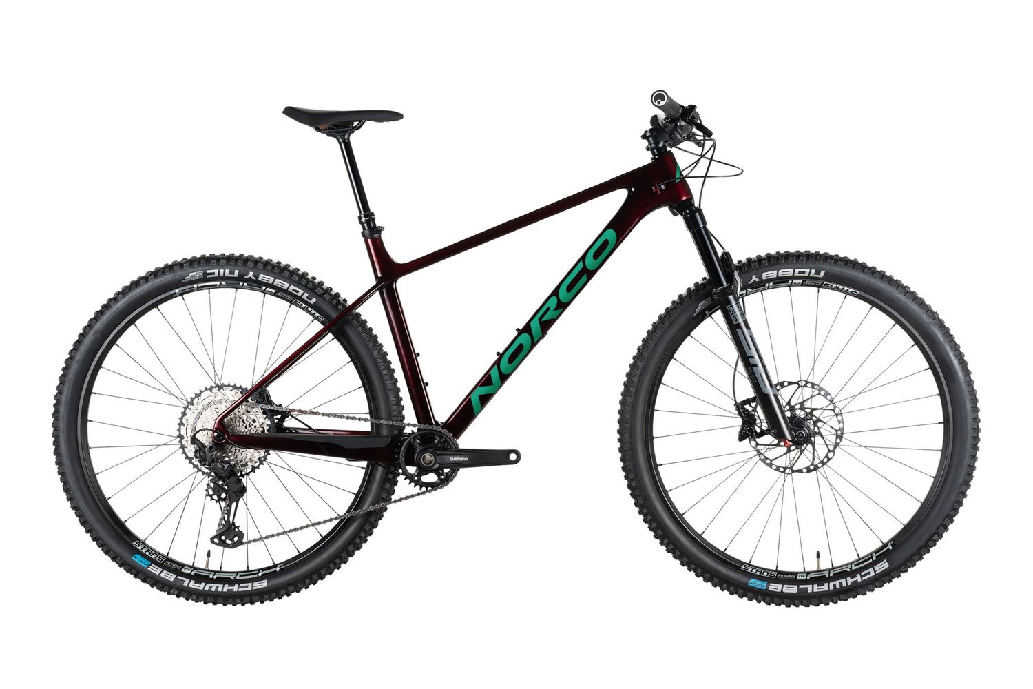 Norco Revolver HT 2 120 2023, Color: Red/Green, Size: S