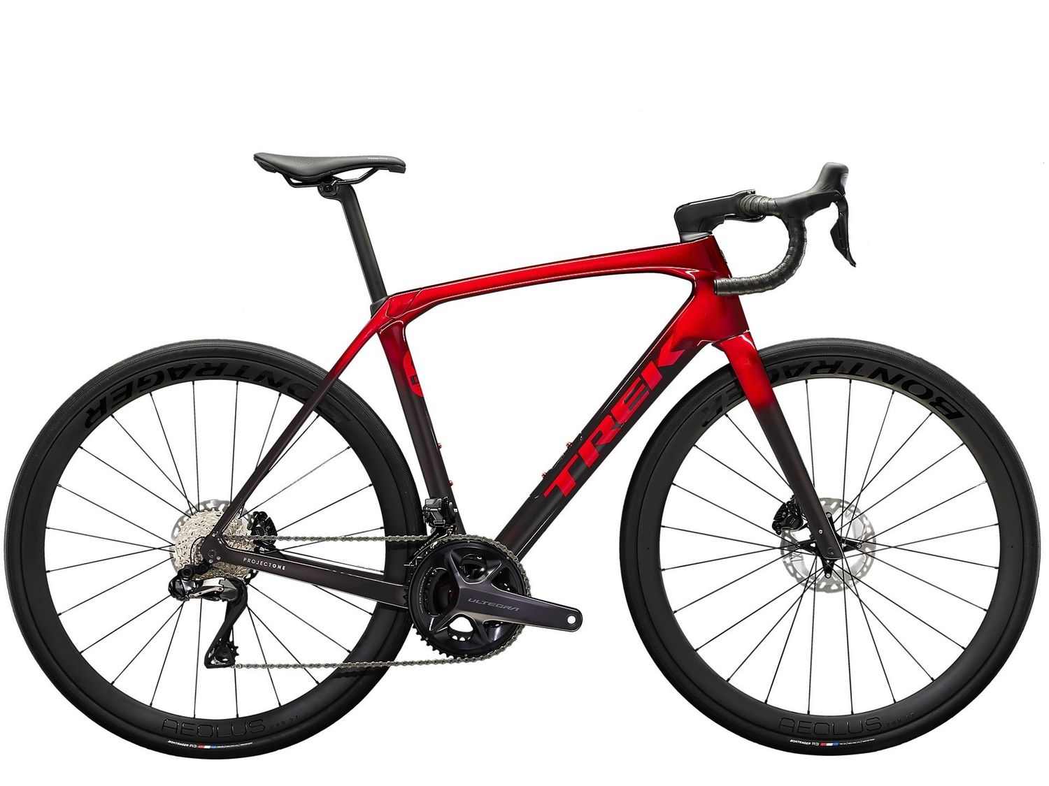 Trek Domane SLR 7 Gen 4 2025, Color: Metallic Red Smoke to Red Carbon Smoke, Size: 47cm
