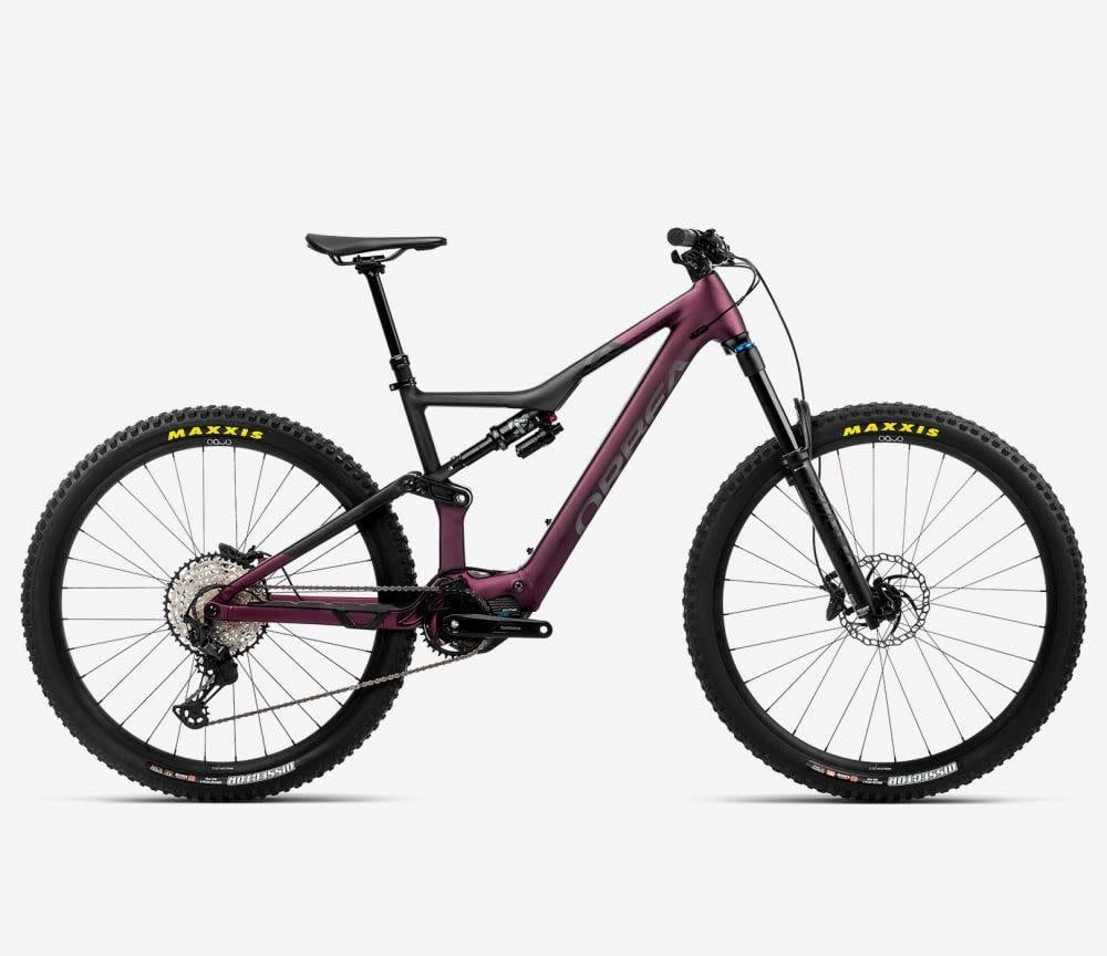 Orbea Rise H10 2024, Color: Metallic Mulberry-Black (Matt), Size: S