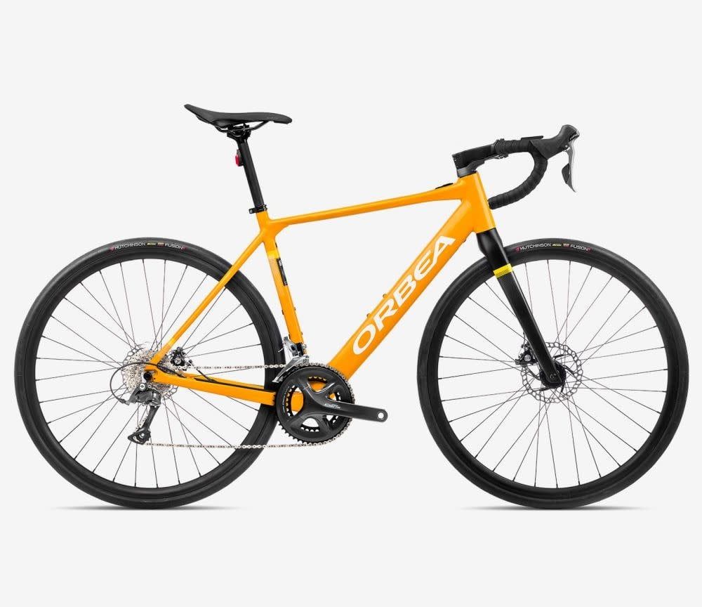 Orbea Gain D50 2025, Color: Mango (Gloss) - Black (Matt), Size: XS