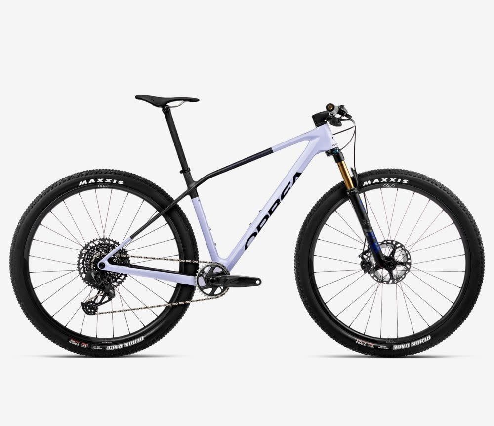 Orbea Alma M Pro 2023, Color: Digital Lavender (Gloss)- Carbon Raw (Matt), Size: S