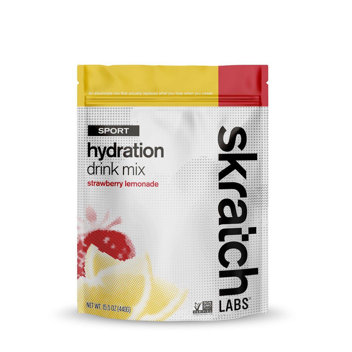 Skratch Labs - Sport Hydration Drink Mix - (440g), Color: Strawberry Lemonade, Size: 440g