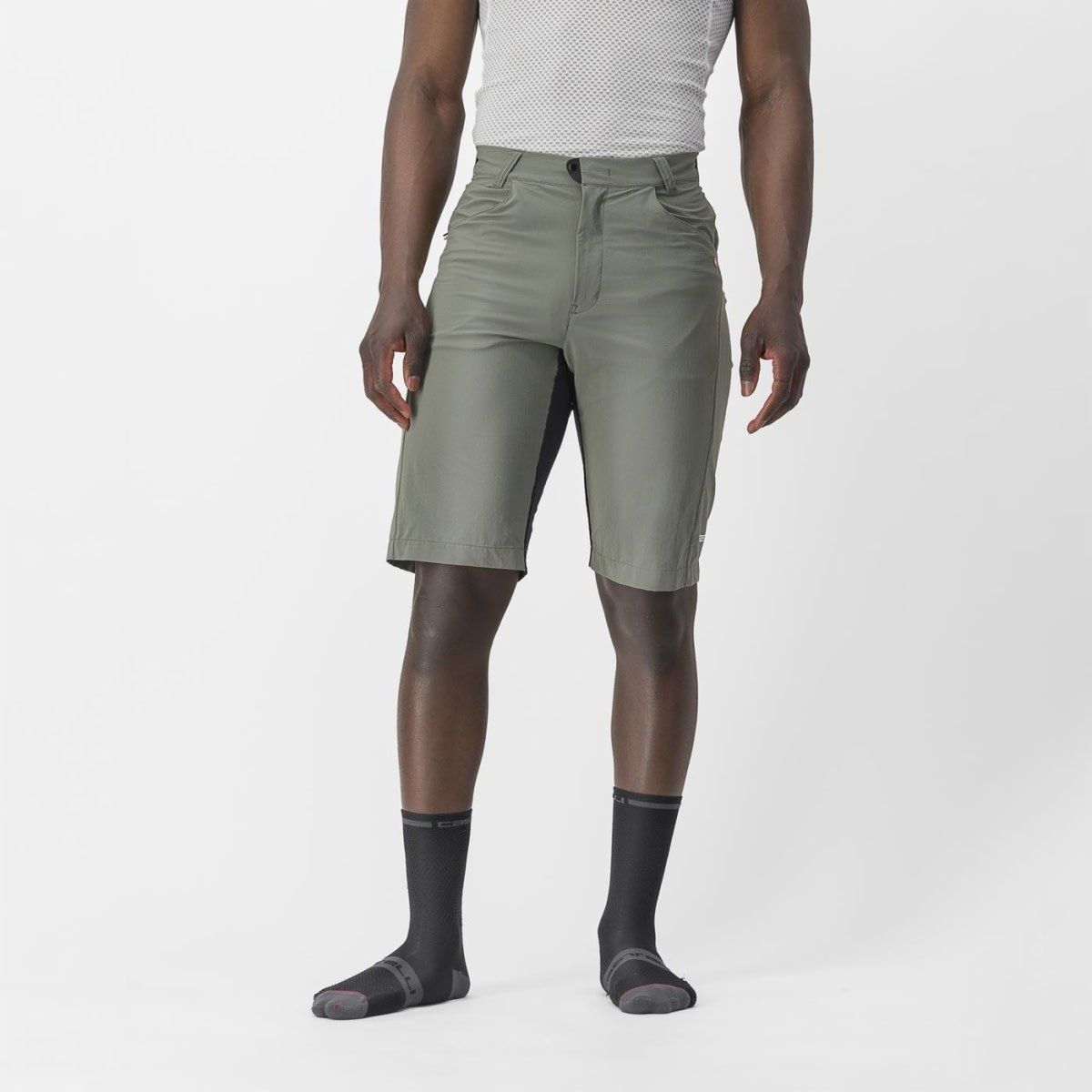 Castelli Unlimited Baggy Short, Color: Forest Grey, Size: XS