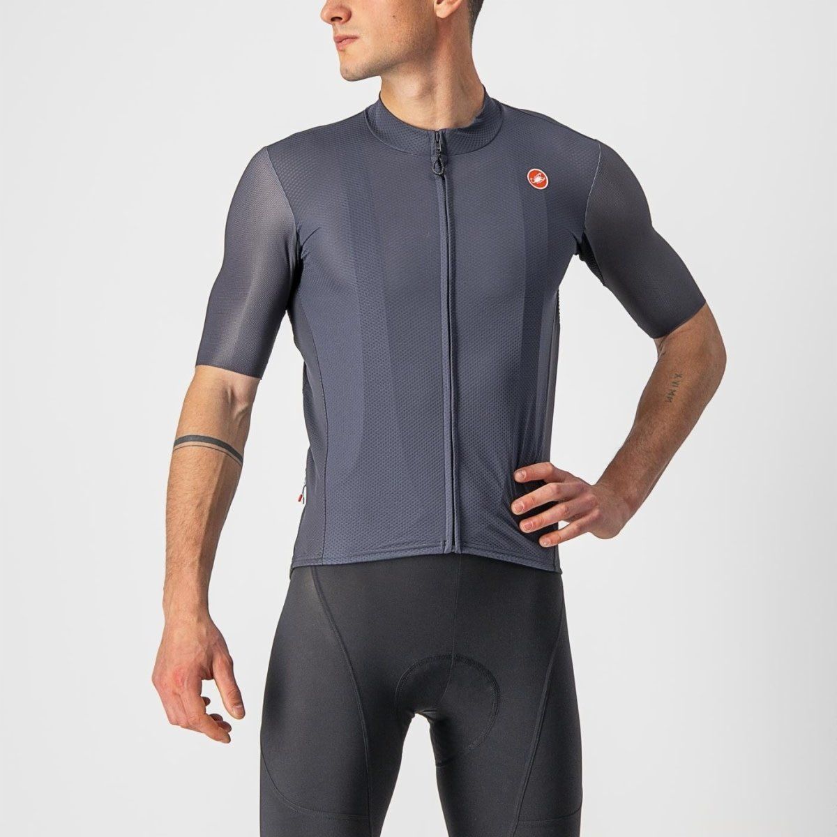 Castelli Endurance Elite Jersey, Color: Dark Grey, Size: XS