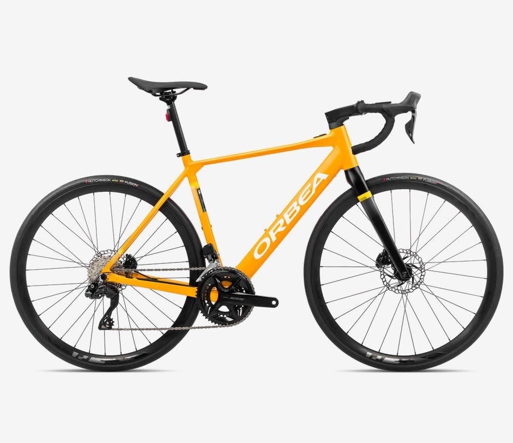 Orbea Gain D30i 2025, Color: Mango (Gloss) - Black (Matt), Size: XS