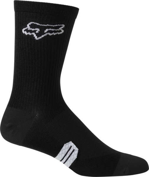 Fox 6&quot; Ranger Sock, Color: Black, Size: S/M