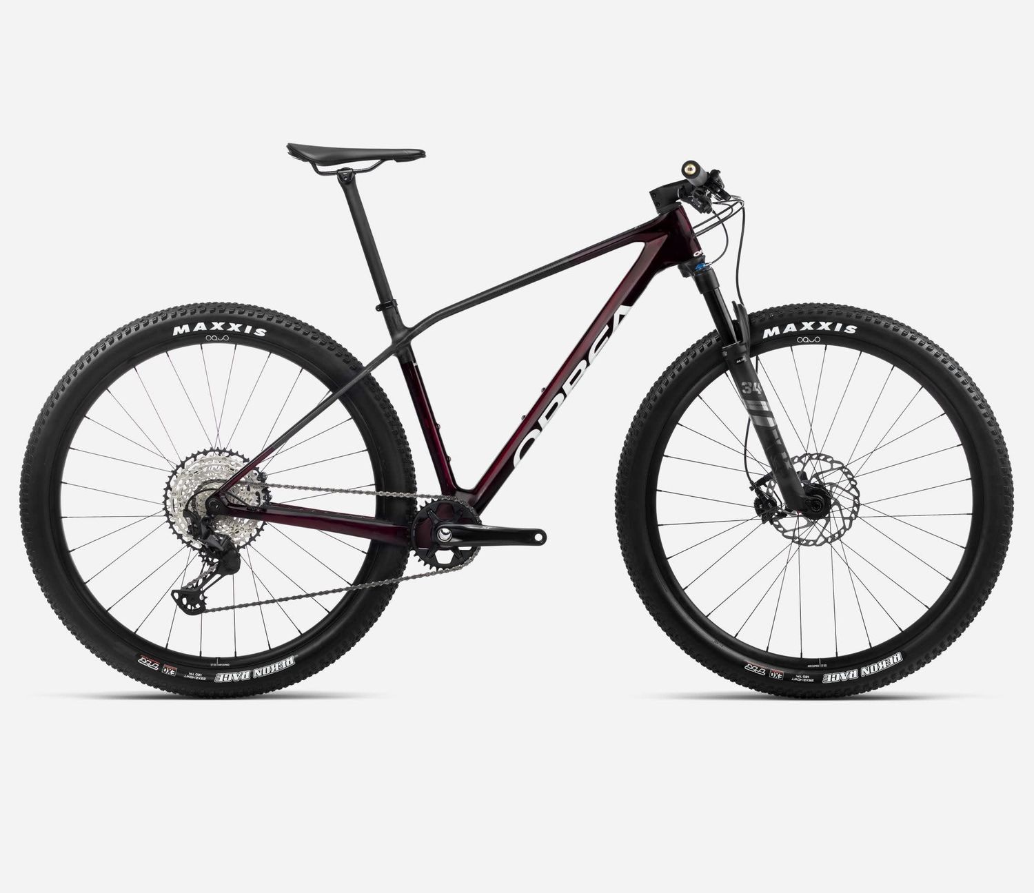 Orbea Alma Elite 2024, Color: Wine Red Carbon View (Gloss) - Carbon Raw (Matt), Size: S