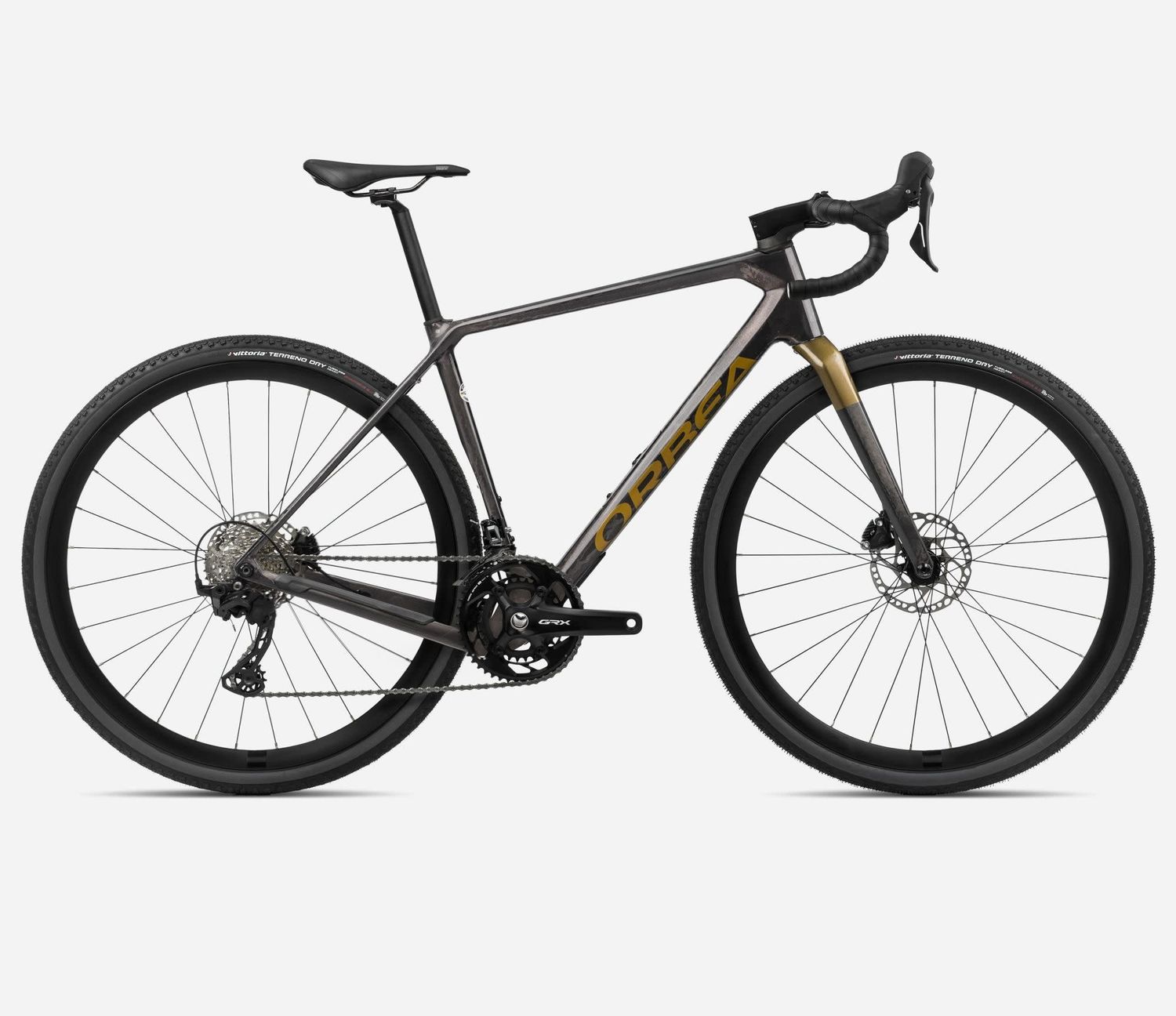 Orbea Terra M30 Team 2025, Color: Cosmic Carbon View - Metallic Olive Green (Gloss), Size: XS