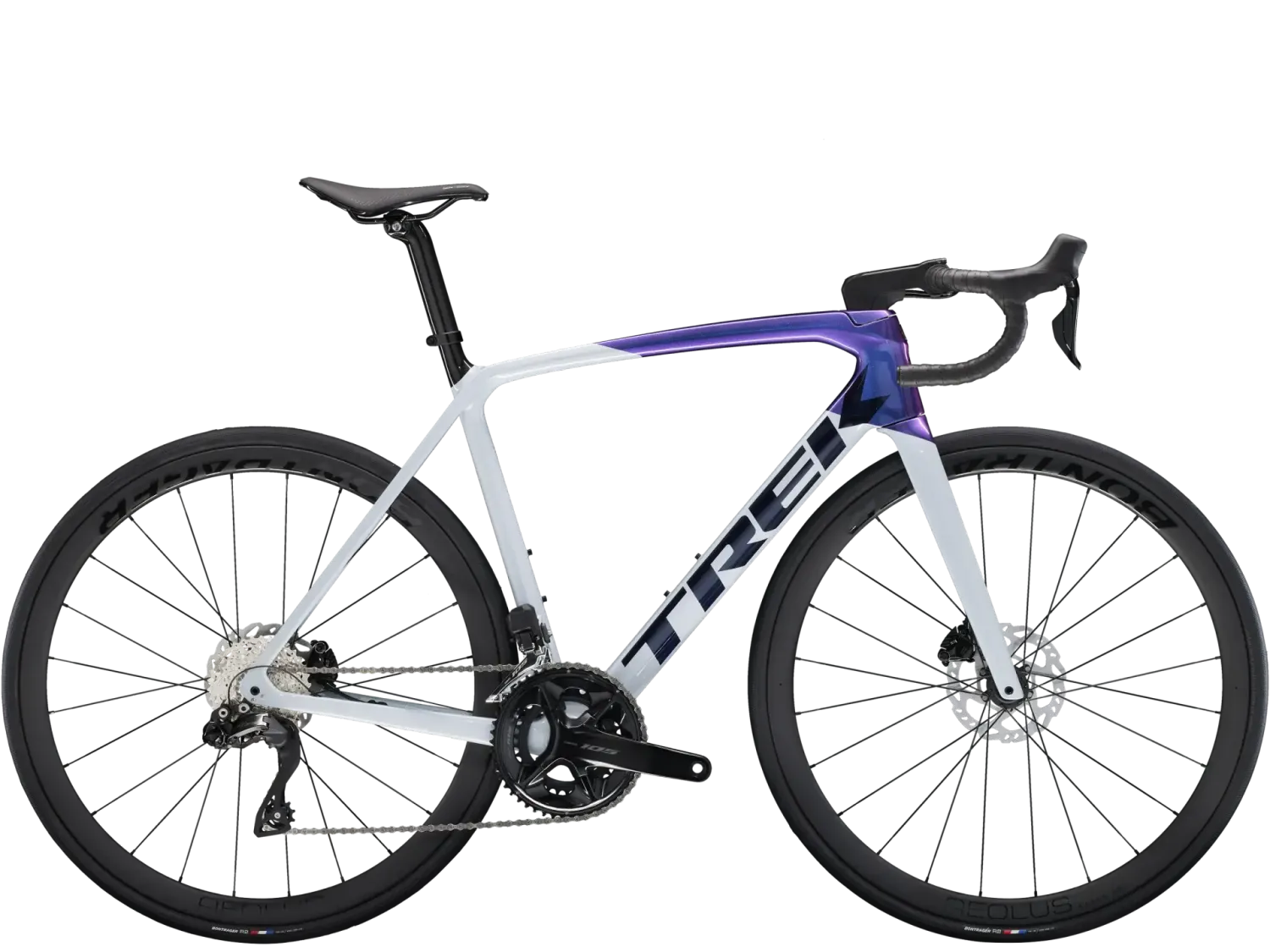 Trek Emonda  SL 6 2024, Color: Plasma Pearl Grey/Purple Flip, Size: 47cm