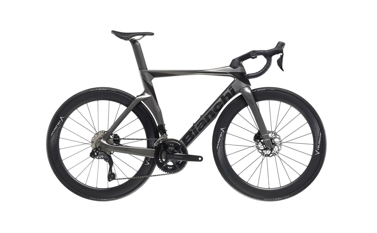 Bianchi Olter Comp 105 Di2 12spd 2025, Color: Graphite/Soft Black, Size: 47cm