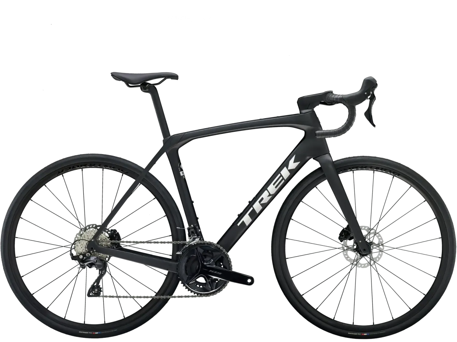 Trek Domane SL 5 Gen 4 2025, Color: Matte Deep Smoke, Size: 44