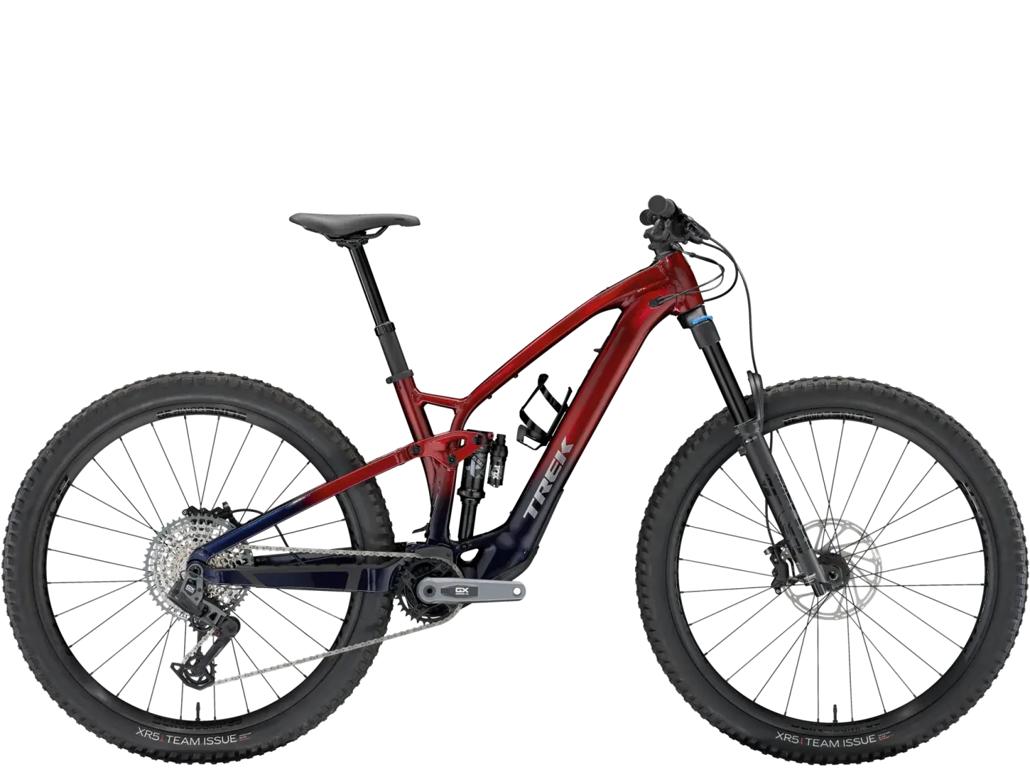 Trek Fuel EXe 8 GX AXS T-Type 2025, Color: Rage Red to Deep Dark Blue Fade, Size: S