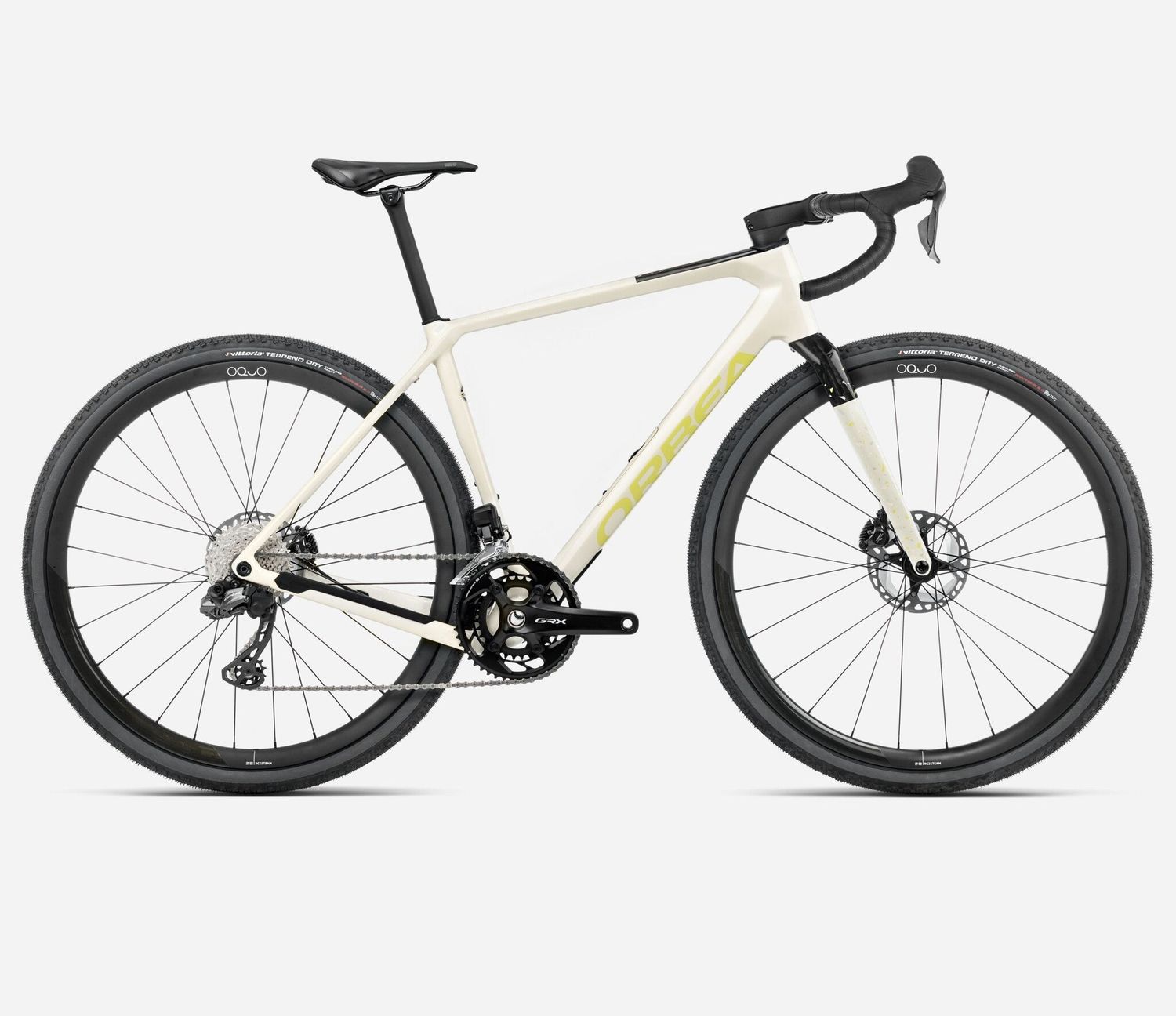 Orbea Terra M20i Team 2025, Color: Ivory White - Spicy Lime (Gloss), Size: XS